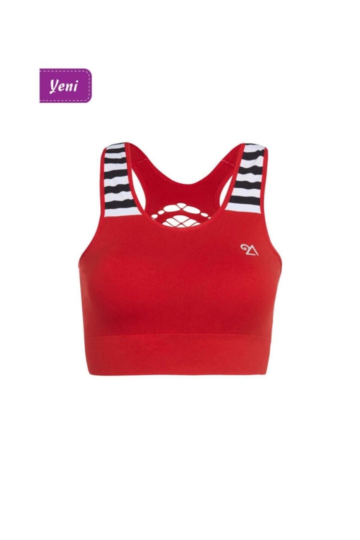 FİT21 Sırt Dekolteli Bra Kırmızı