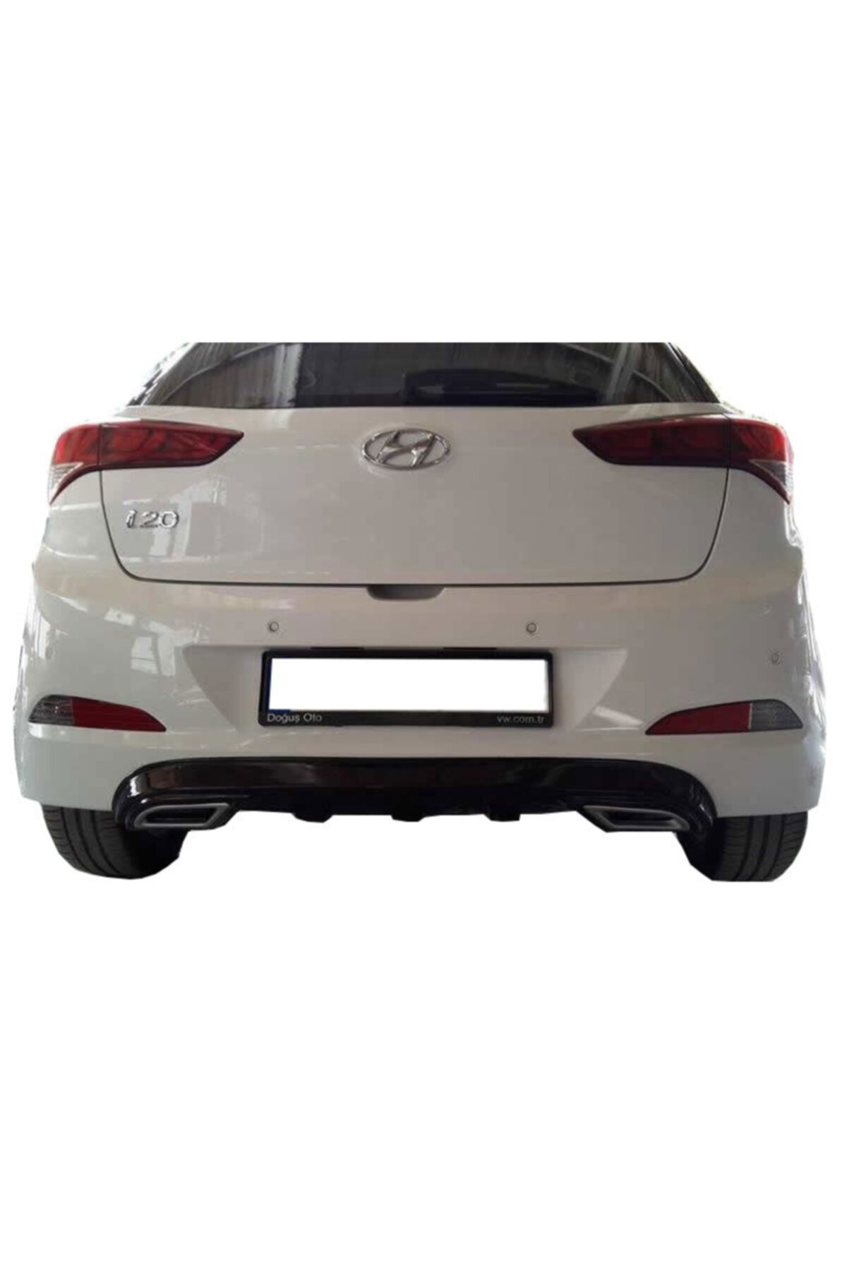 NilparTuning Hyundai I20 Difüzör Egzoz Görünümlü Plastik 2014-