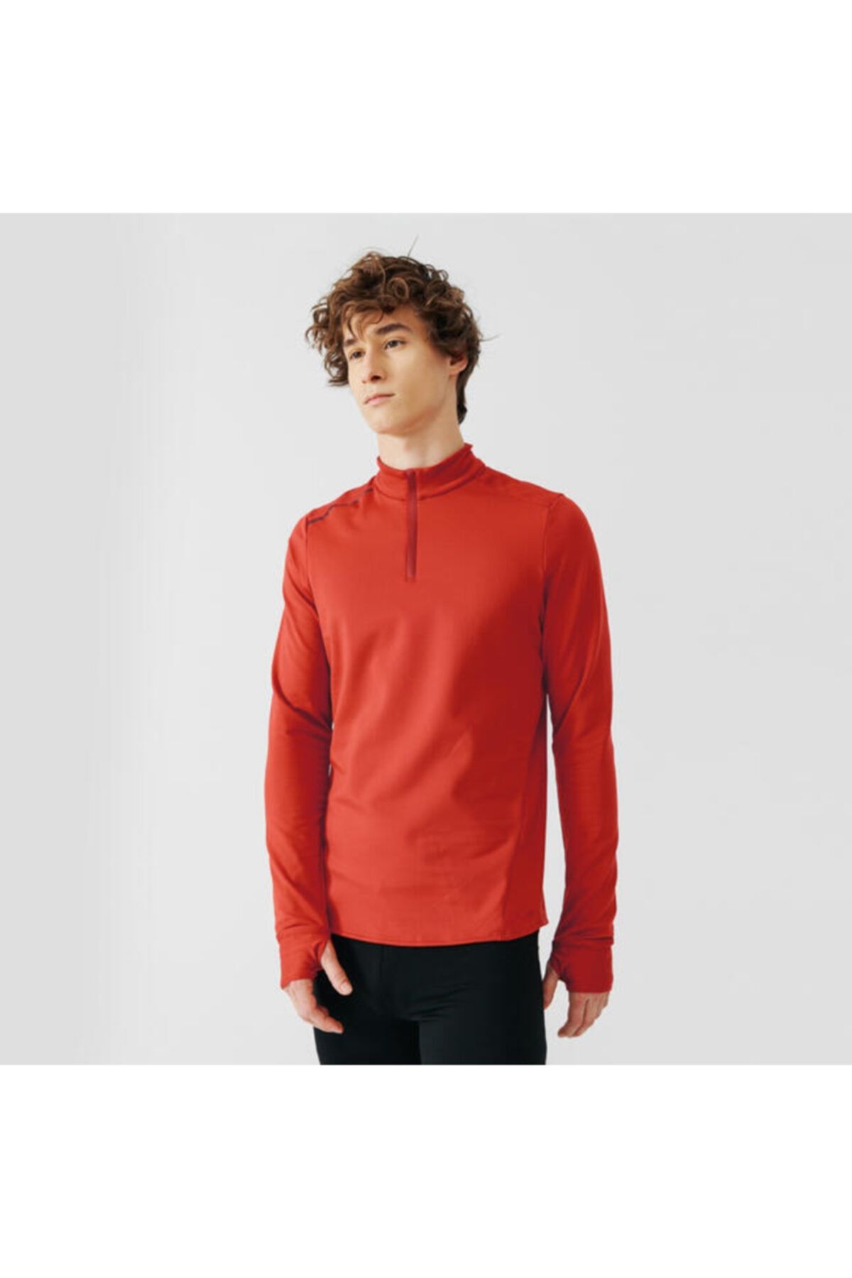 HUHULOGY Erkek Uzun Kollu Sporcu Koşu Spor Futbol Içlik Sweatshirt Tshirt Turuncu