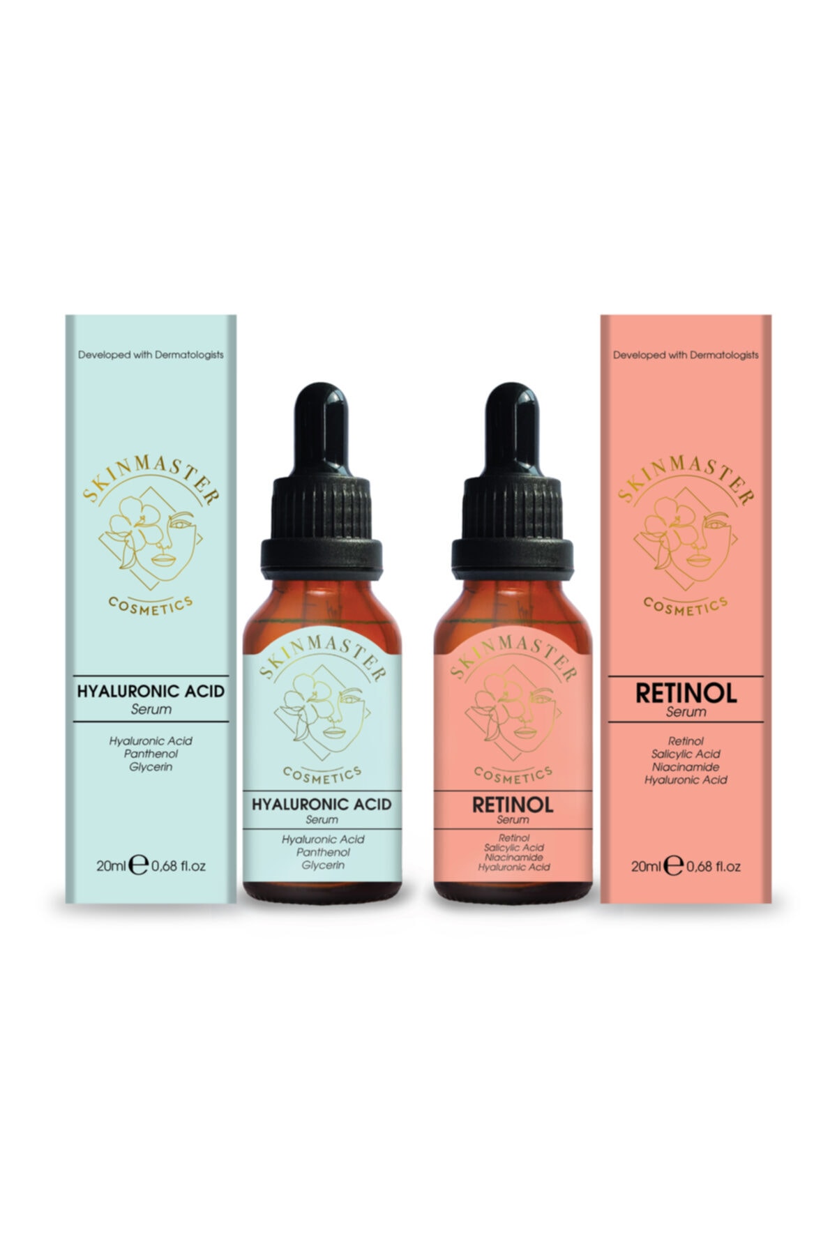 SkinMaster Yoğun Nemlendiricili Kırışıklık Giderici Yaşlanma Karşıtı Bakım Seti Sm04