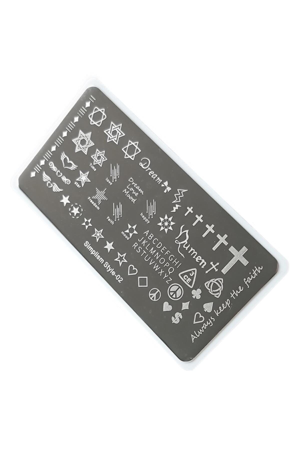 aba nails Nail Art Stamping Baskı Plakası S02