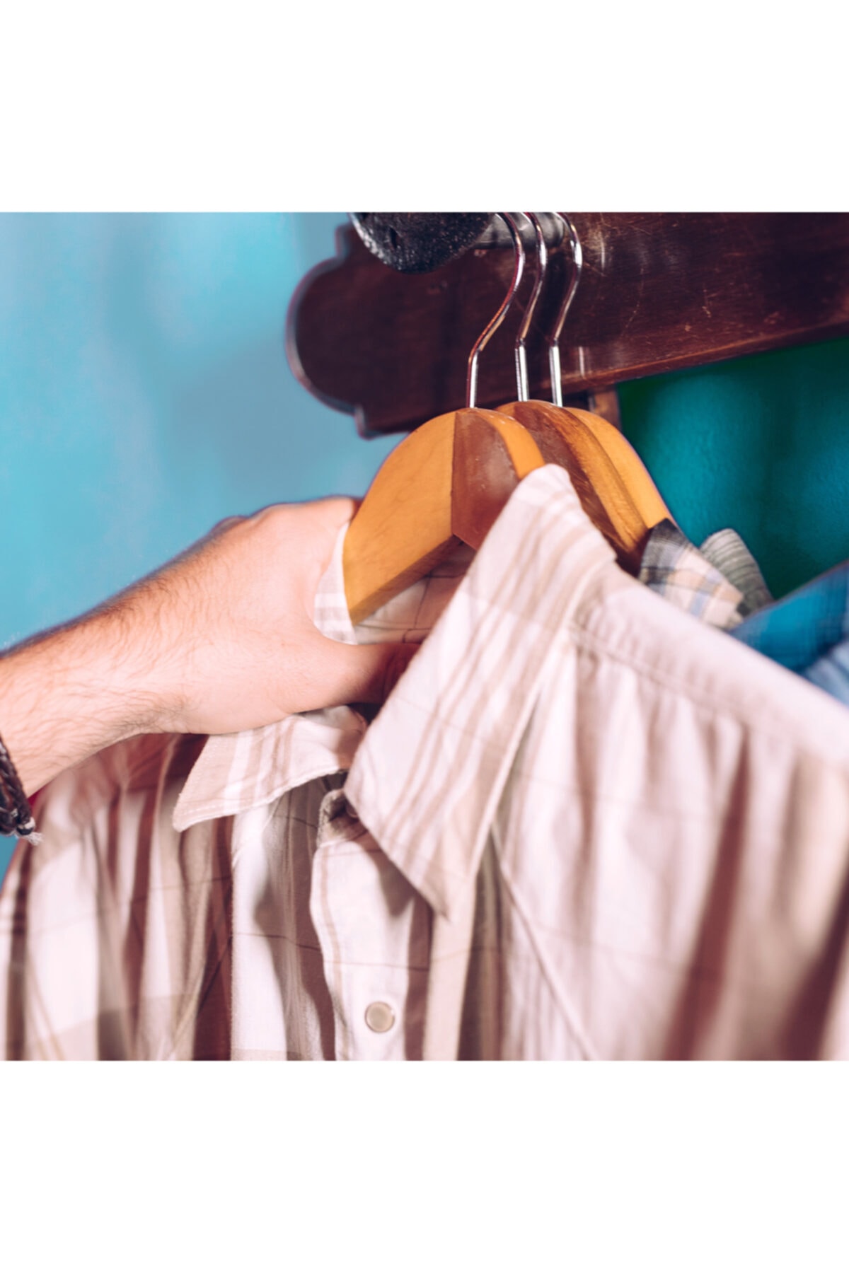 Homedius Ahşap Askı Kıyafet Ve Elbise Askısı 12'li Set