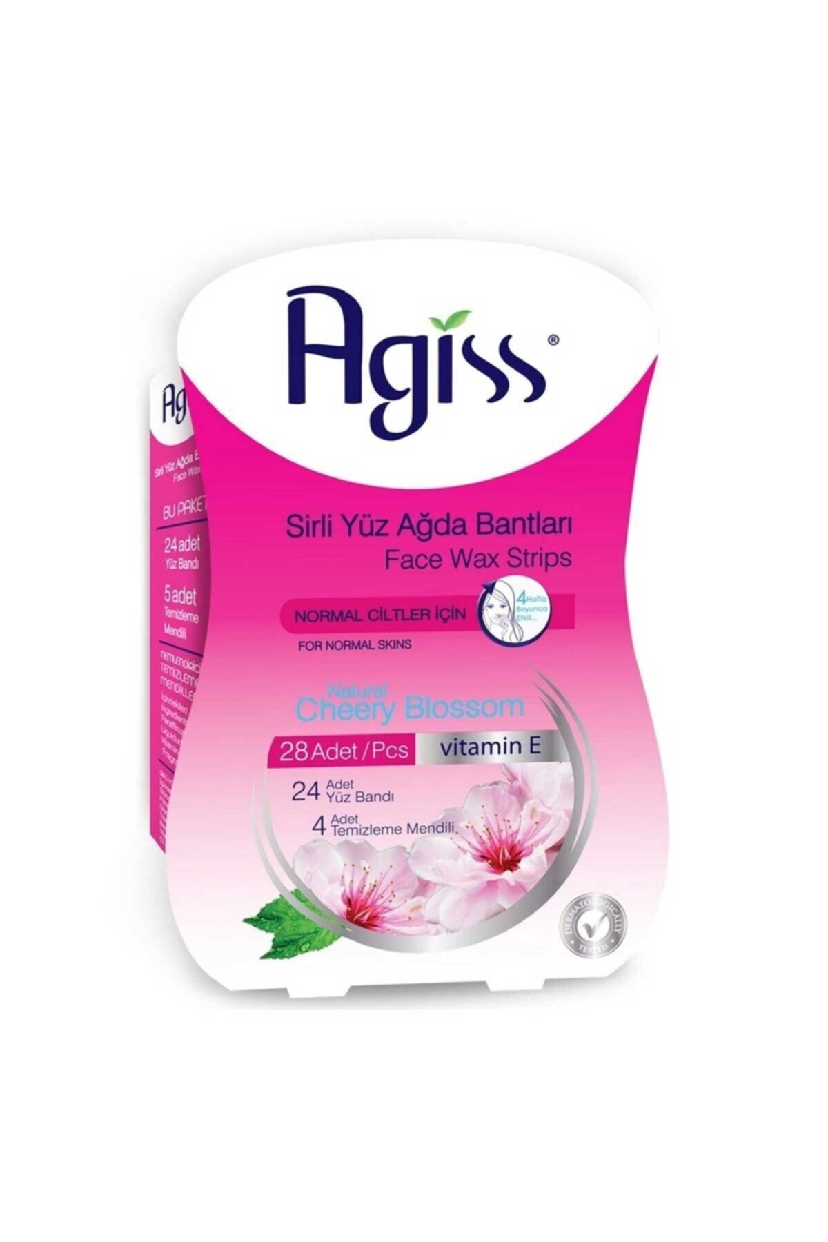 AGISS Sirli Yüz Ağda Bandı Normal 24'lü