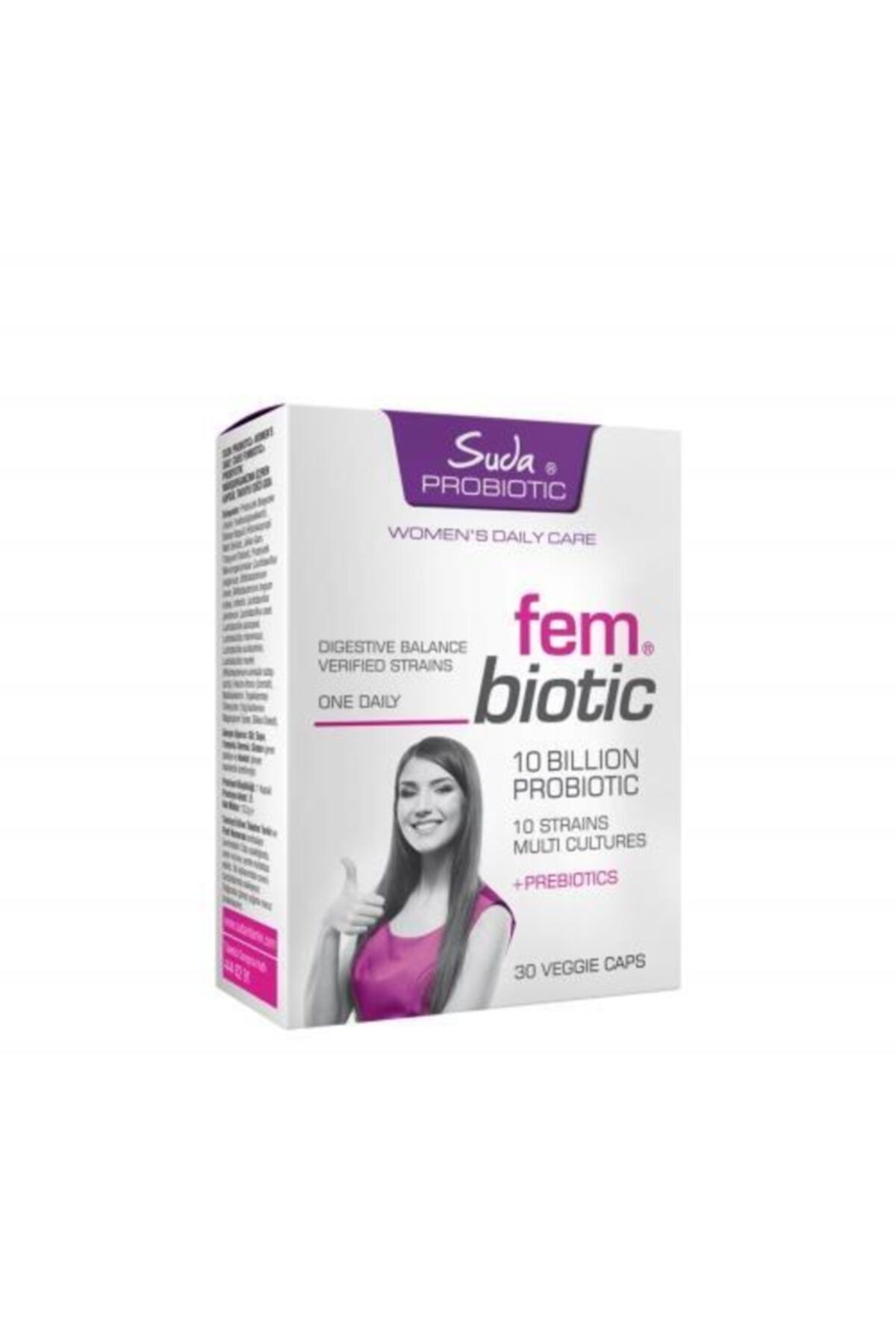 Suda Vitamin Suda Probiotic Fembiotic 30 Bitkisel Kapsül