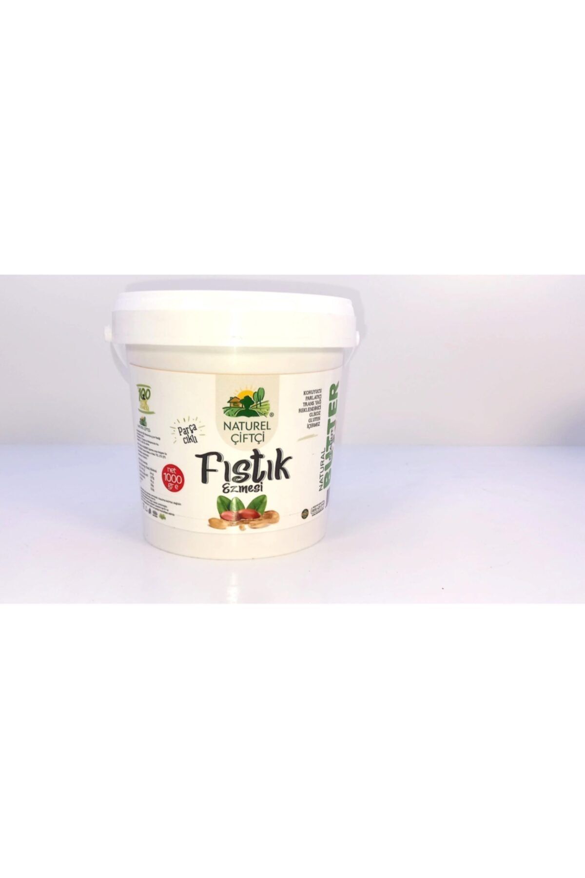 Naturel Çiftçi Şekersiz Katkısız Fıstık Ezmesi 1kg