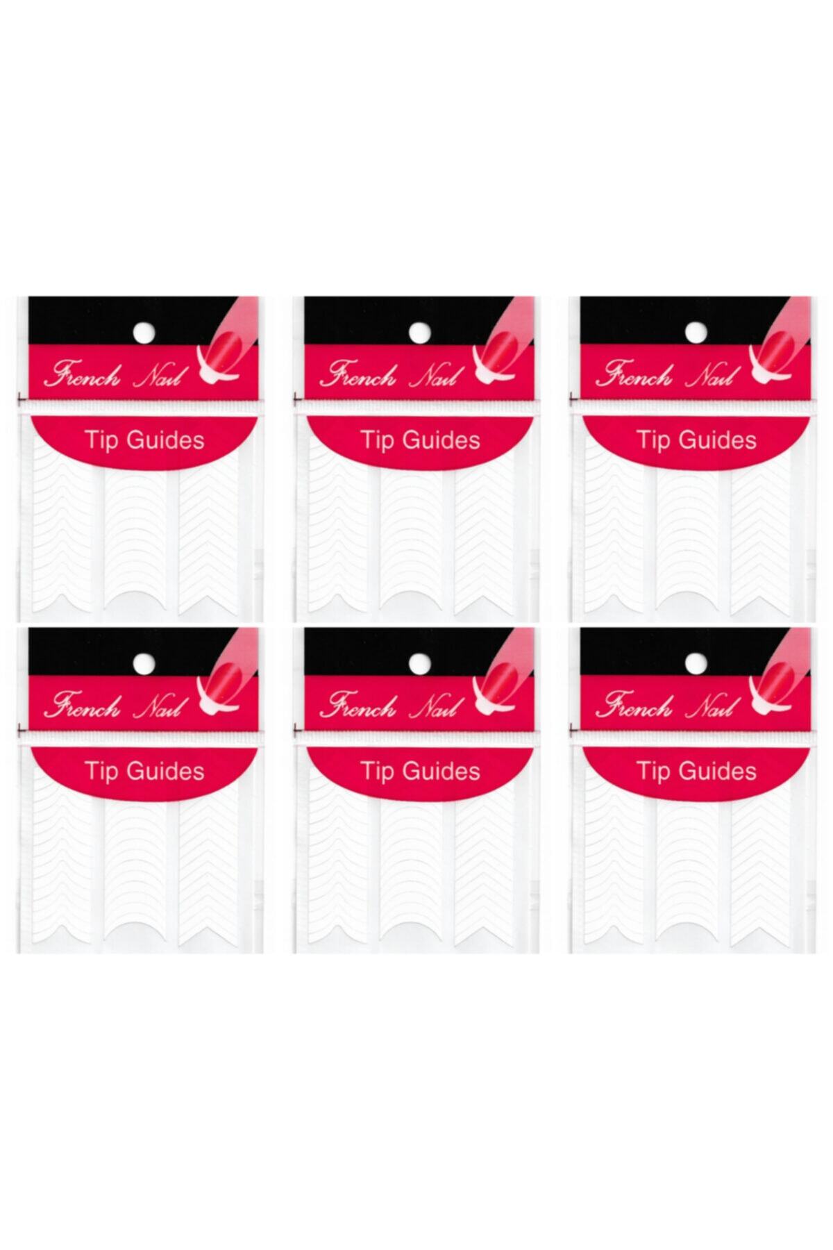BEAUTY BOX COSMETIC 6 Adet 1. Stil French Tırnak Oje Bandı