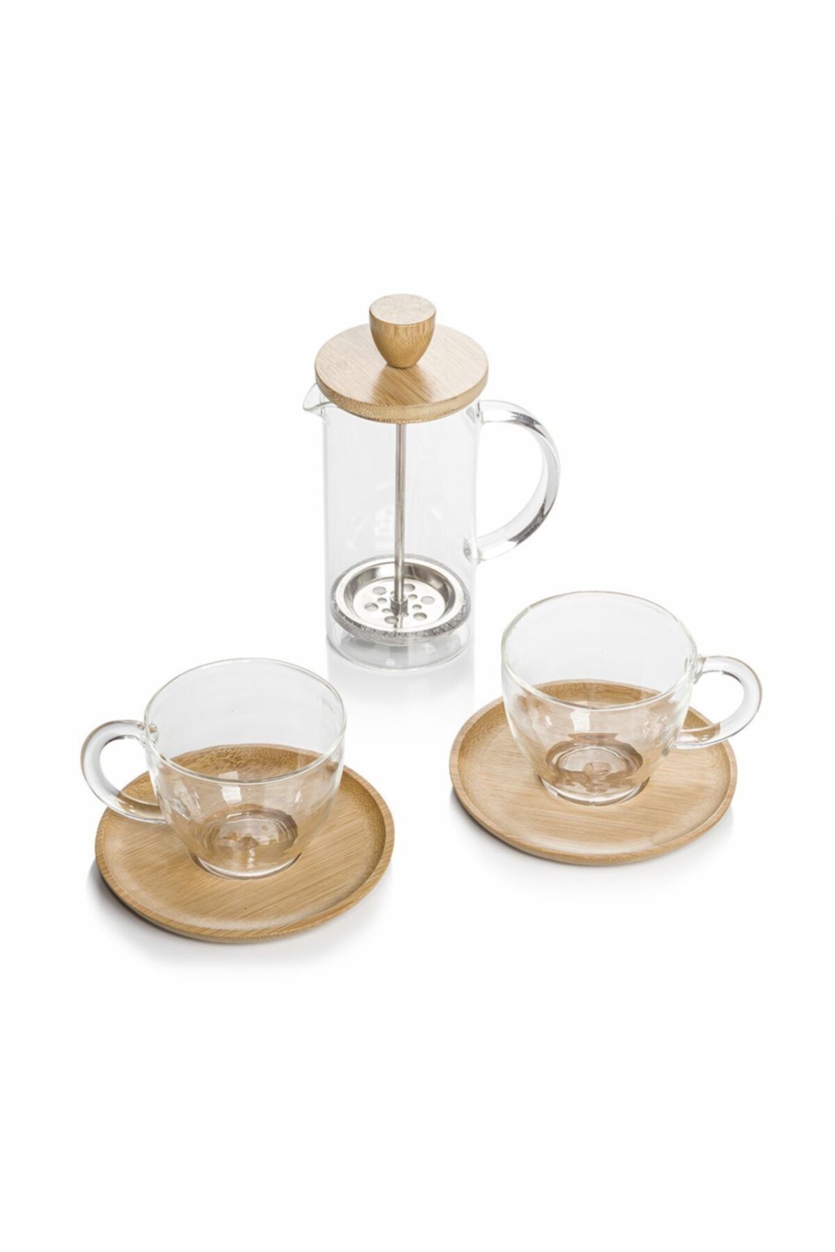 EW's Kitchenware Cam French Press Ve Fincan Seti