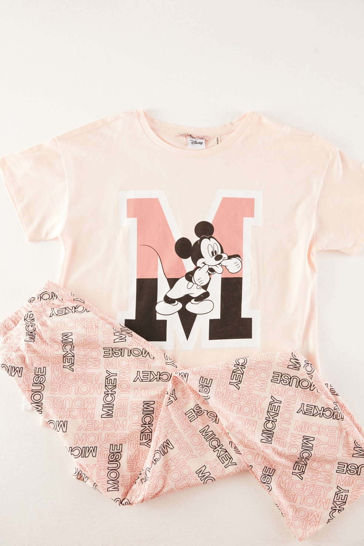 Koton Mickey Mouse Lisanslı Pamuklu Pijama Seti