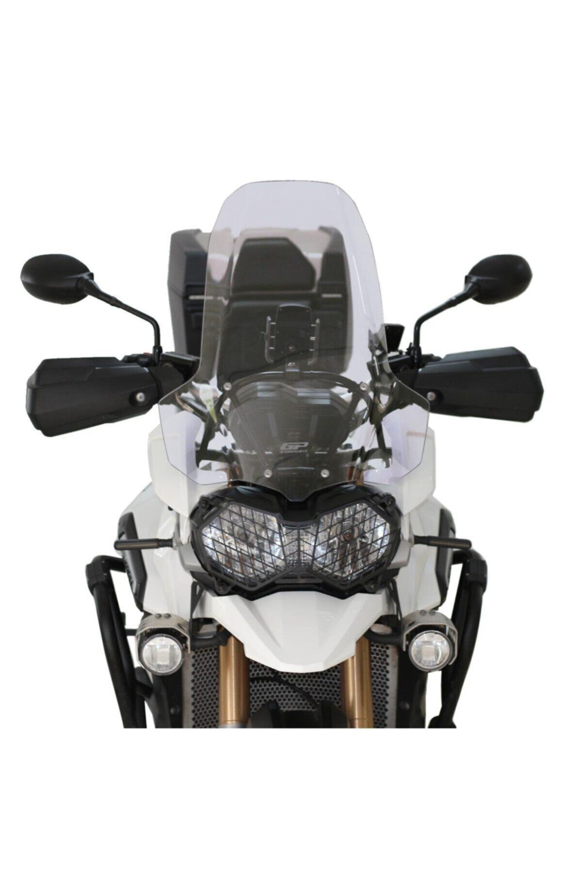 GP KOMPOZİT Triumph Tiger 1200 Explorer 2012-2015 Uyumlu Ön Cam Şeffaf 58 Cm