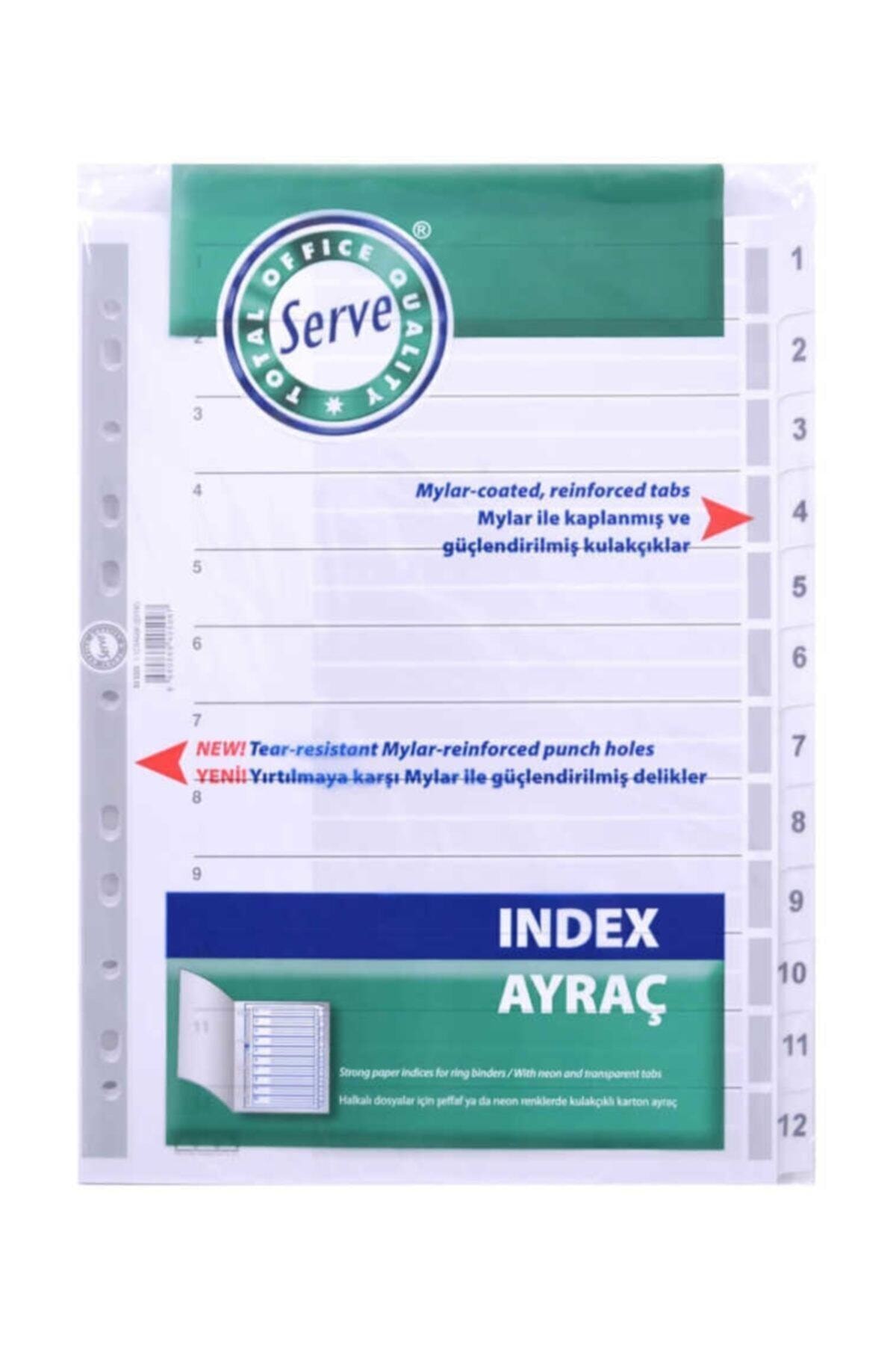Serve Ayraç 1-12 Rakam 2514000 Sv-5325 Karton