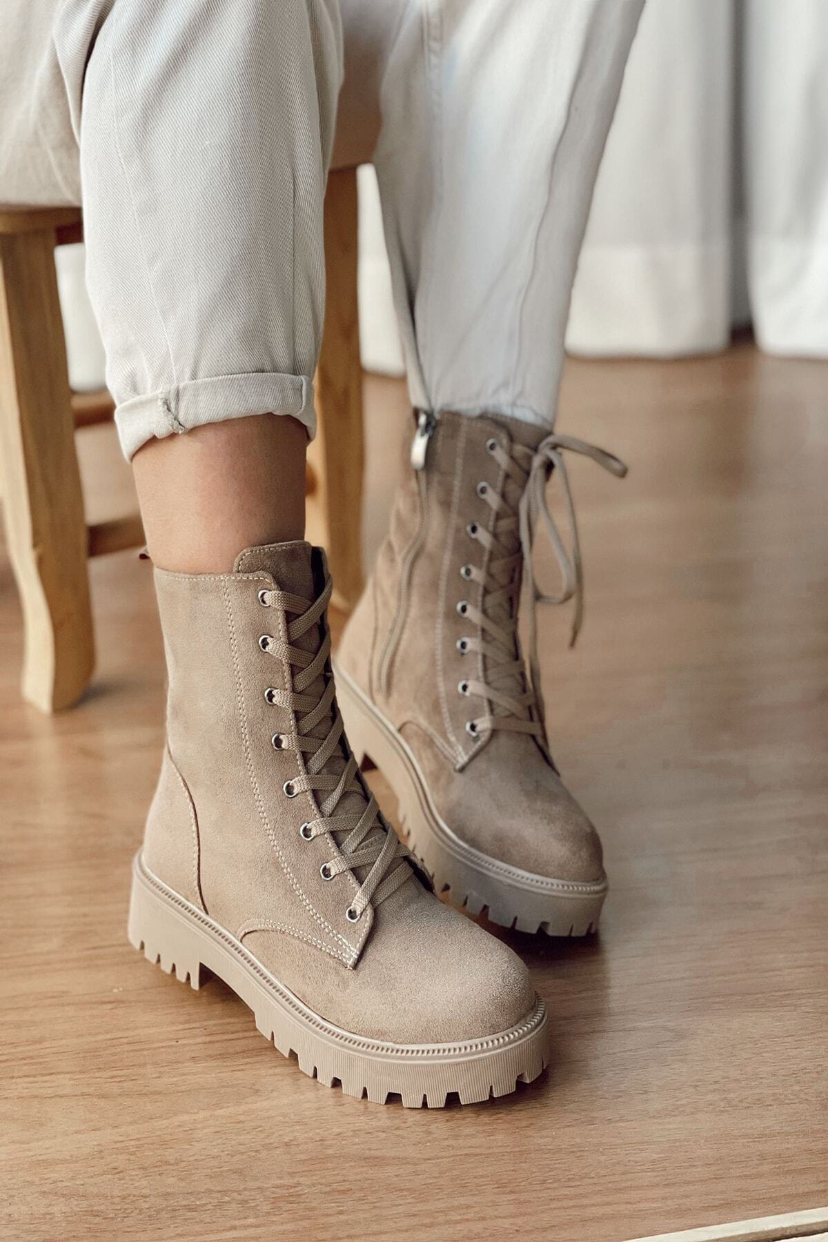Stepsup Store Mida Shoes Vizon Süet Bot