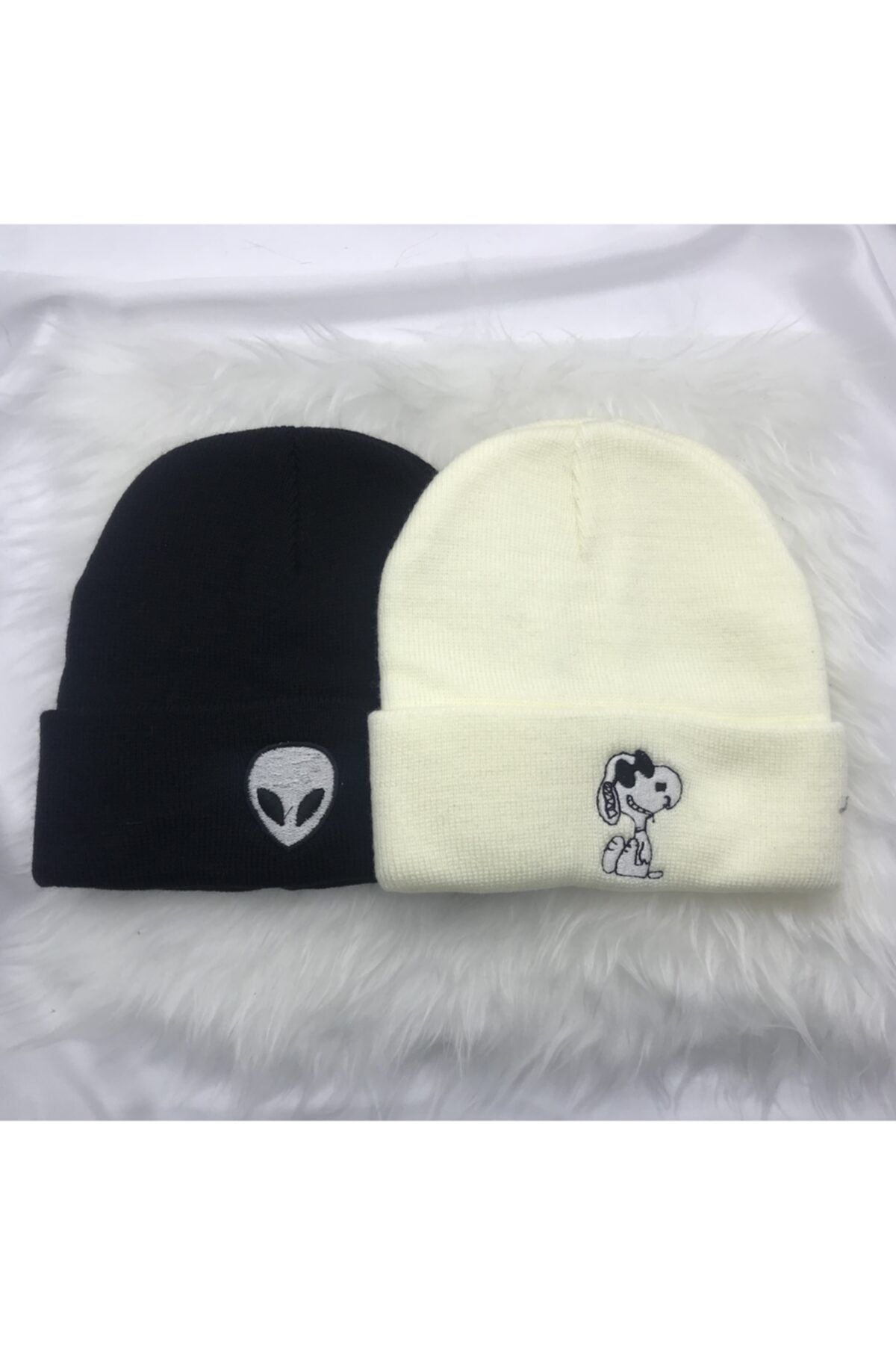 MARTI BUTİK Alien Snoopy 2'li Bere Takımı