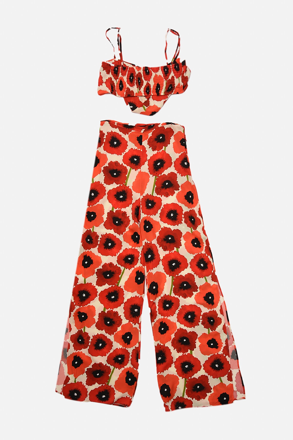 TRENDYOLMİLLA Kırmızı Baskı Detay Alt-Üst Takım TBESS21AU0449