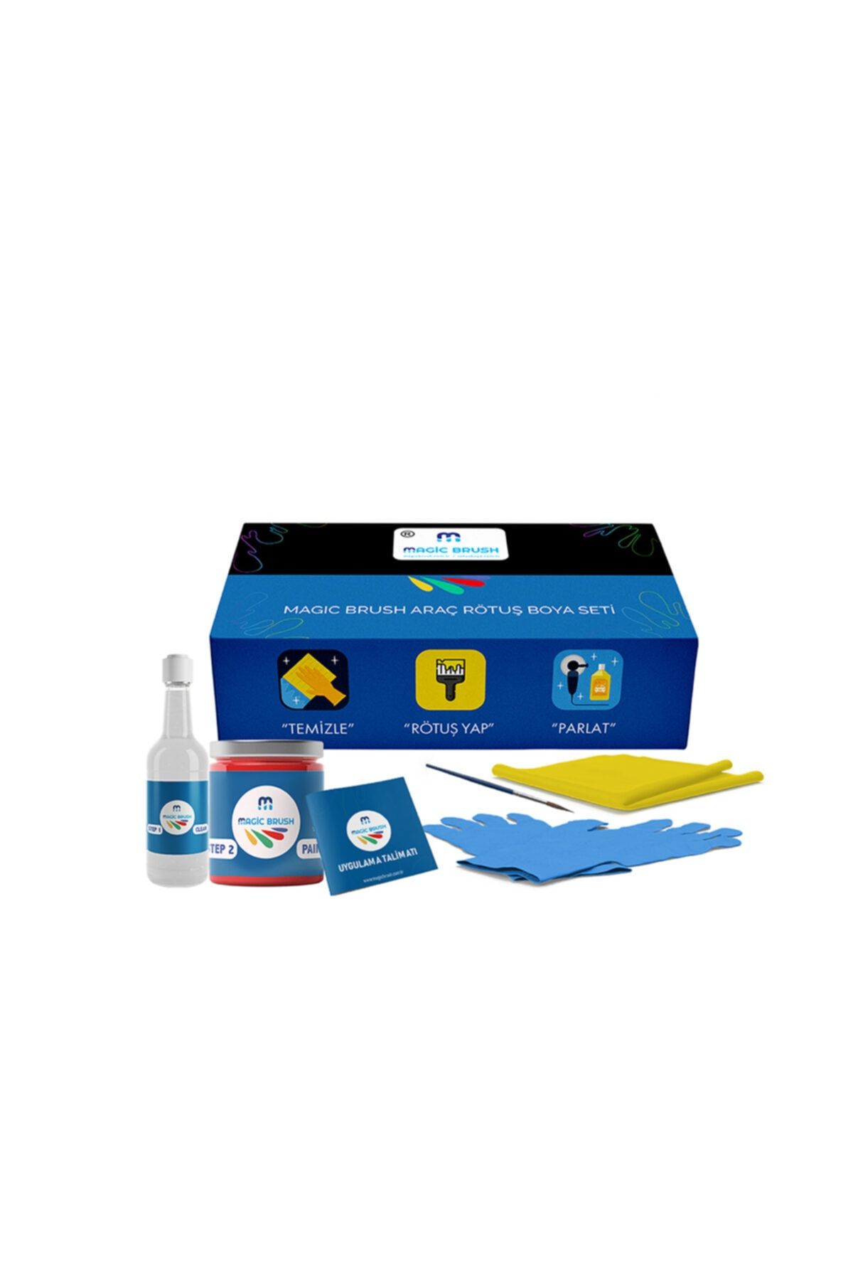 M Magic Brush Magic Brush Gelişmiş Kit | Chevrolet Malıbu Sılver Met Wapb9021 Rötuş Boyası