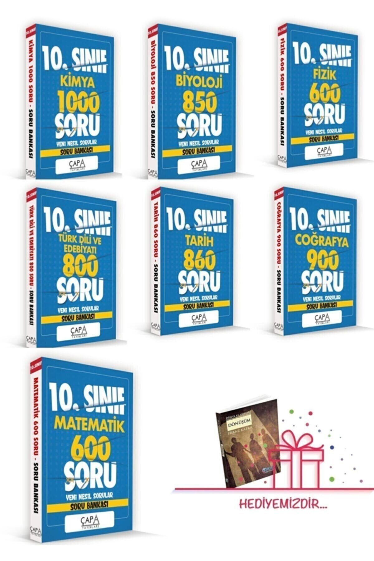 ÇAPA YAYINLARI 10.sınıf Tüm Dersler Soru Bankası Seti Deneme (7kitap