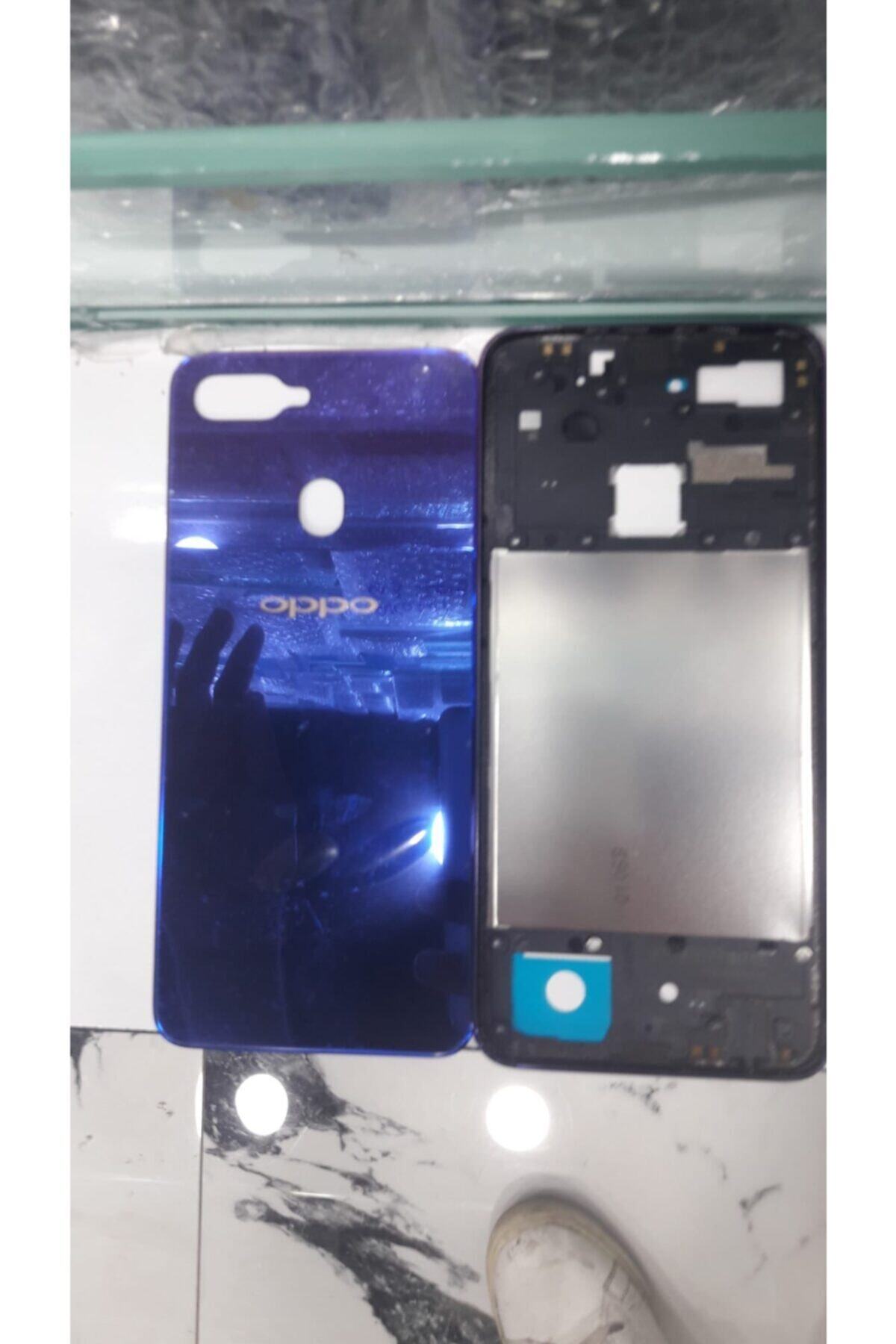 Qudex Oppo A7x Kasa + Arka Kapak Pil Batarya Kapağı Beyaz