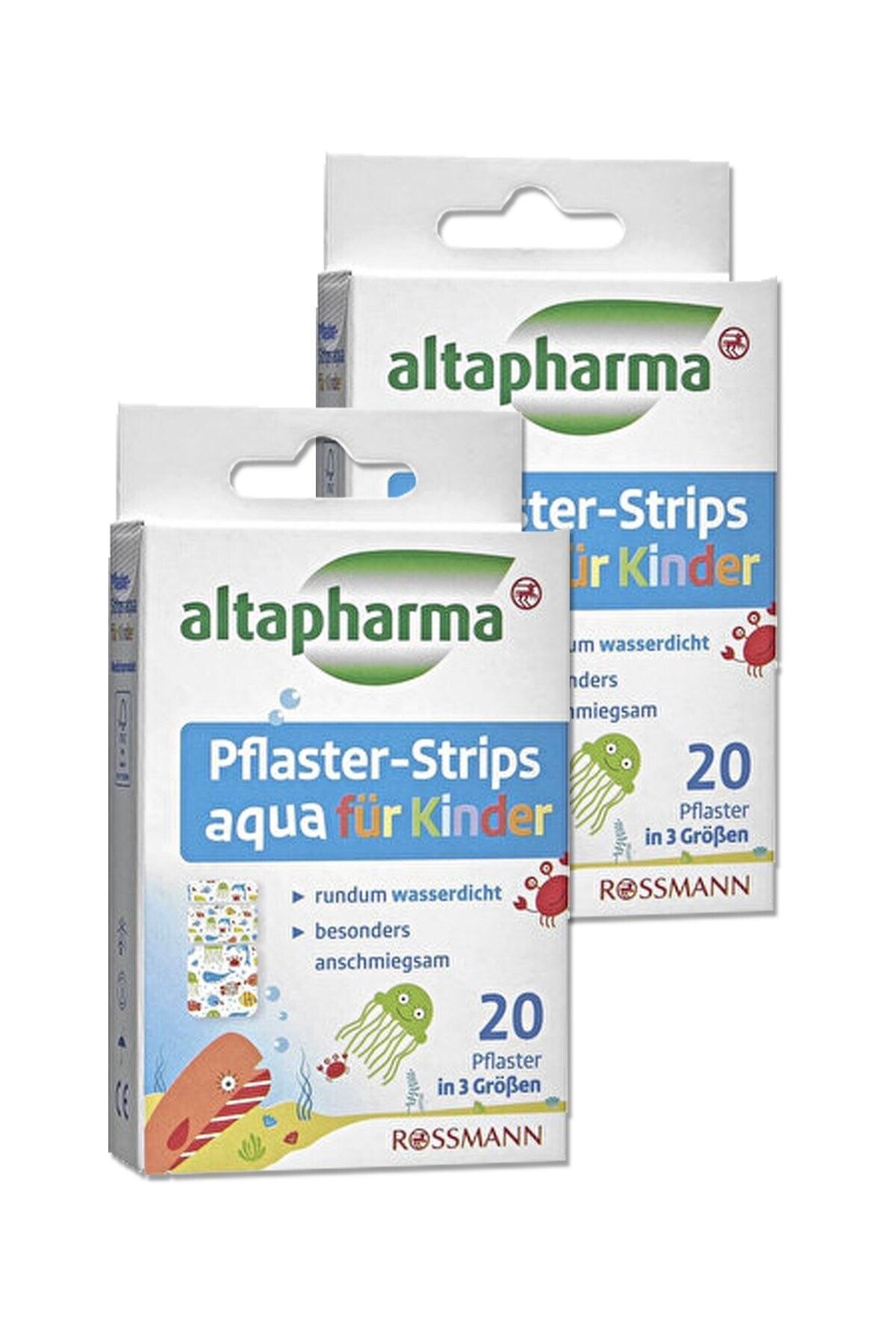 Altapharma Yara Bandı 20 Adet Çocuklar İçin Şerit Yara Bandı 3 Farklı Boyut