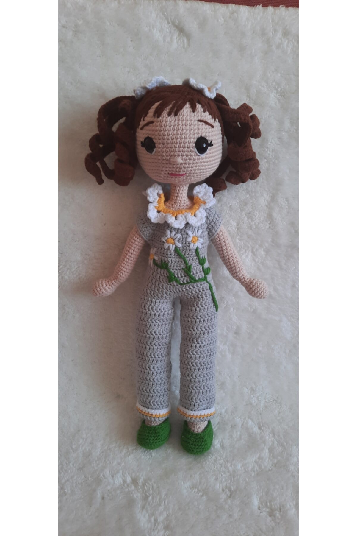 AngelKids's El Örgüsü Amigurumi Papatya Kız