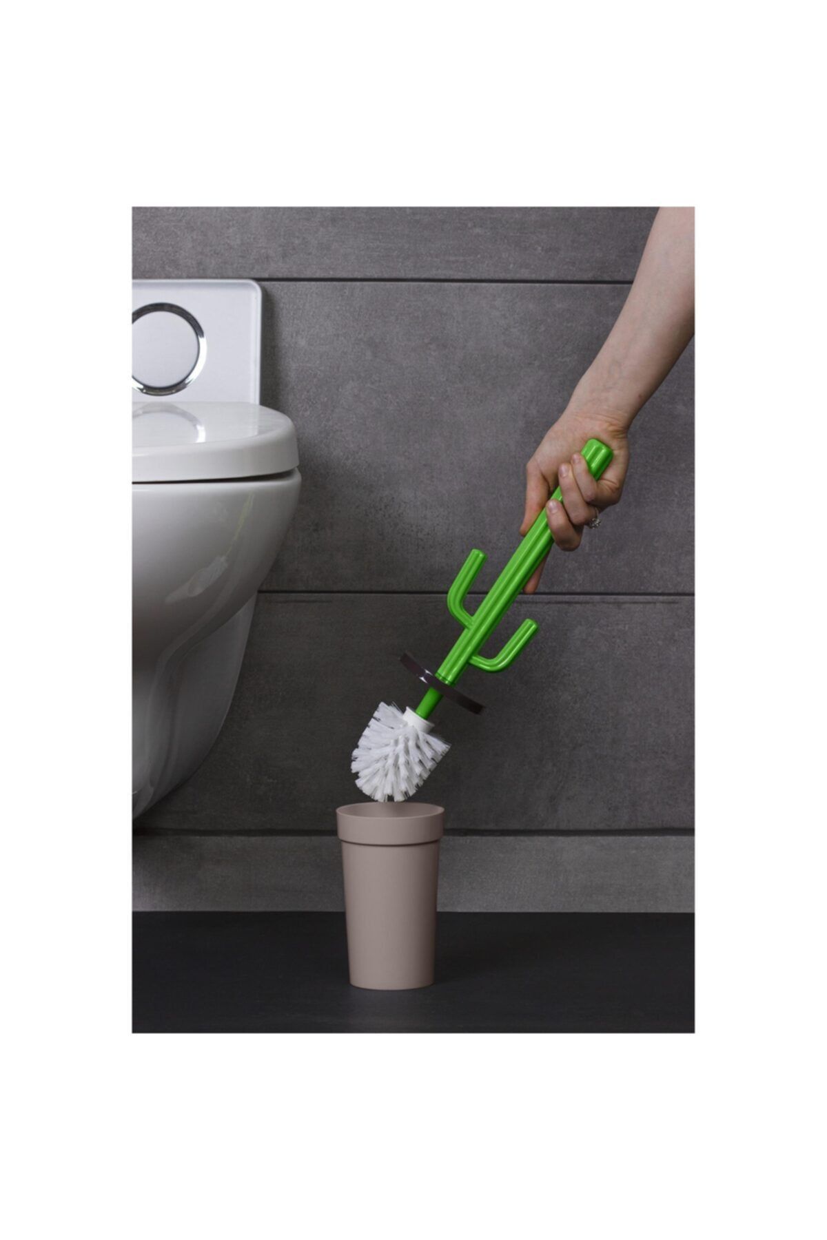Okyanus Home Kaktüs Wc Fırça Seti - Vizon