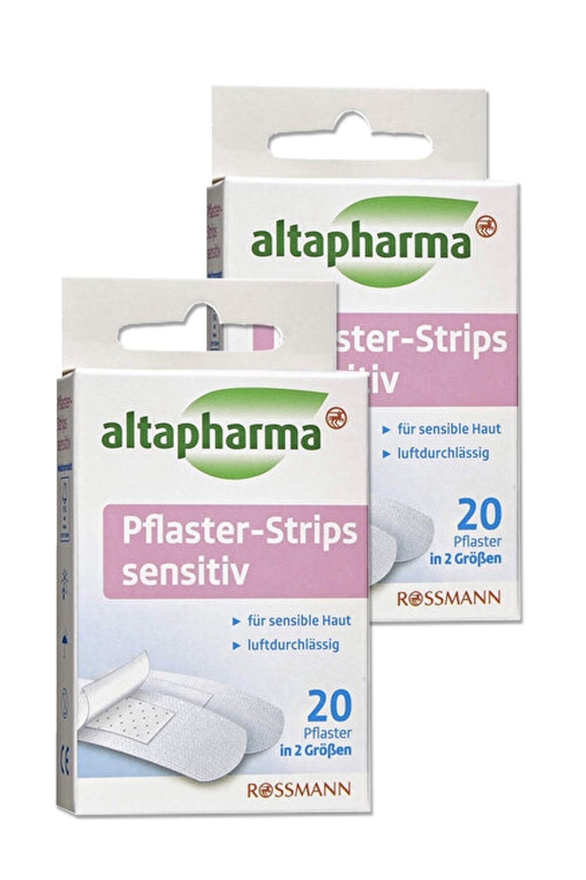 Altapharma Yara Bandı 20 Adet Hassas Ciltler Şerit Yara Bandı 2 Adet