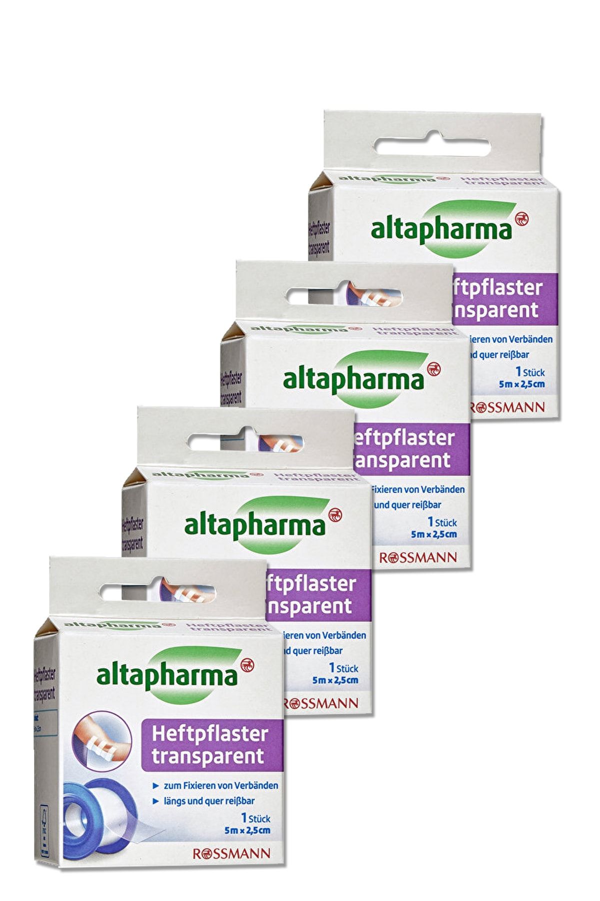 Altapharma Sargı Bezı Bandı 5mx2.5 Cm Şeffaf Plaster (4 Adet)