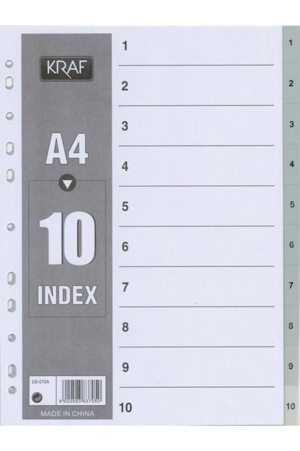 KRAF Separatör 1010 1-10 Rakam