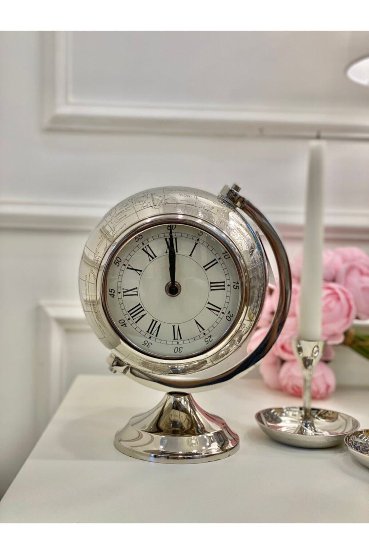Dekordan House Silver Dünya Masa Saati