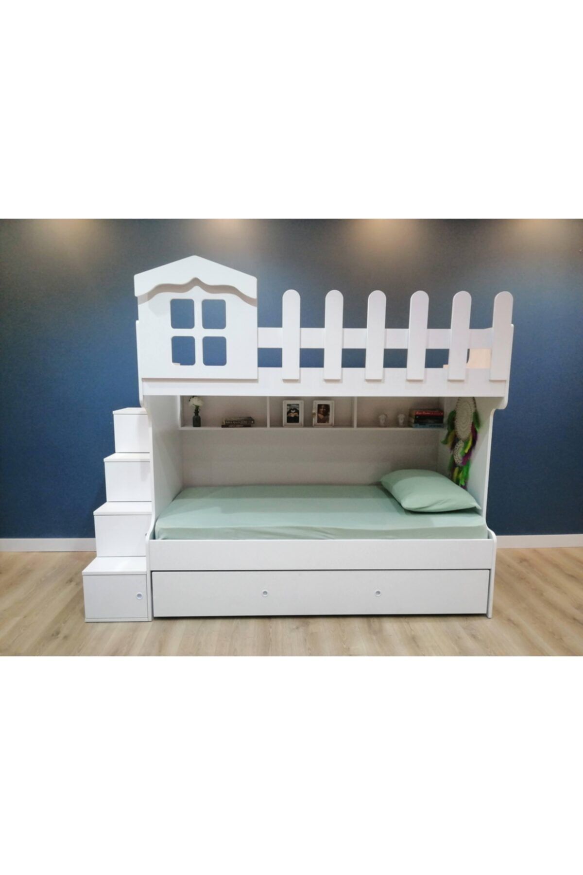 MEDEFE HOME Ranza Modelleri, Çatılı 3'lü Yavrulu Ranza