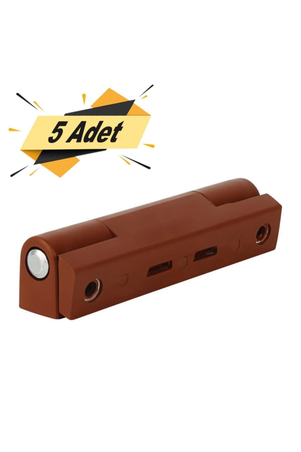 Badem10 Pvc Pimapen Kapı Pencere Menteşesi 90 Mm Kahverengi (5 Adet)