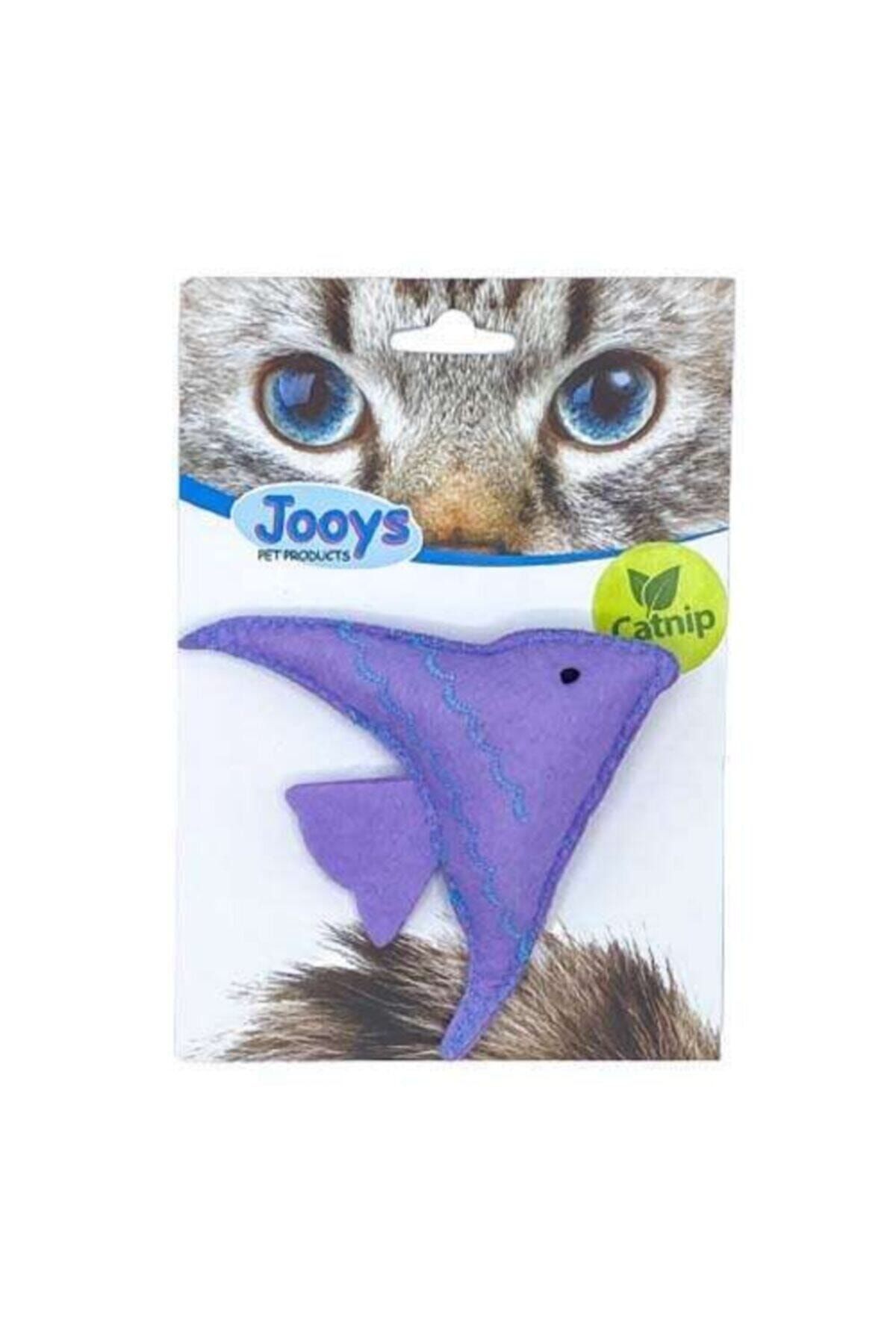 Jooys Kumaş Catnip (kedi Otlu) Balık Kedi Oyuncağı 10x10 Cm