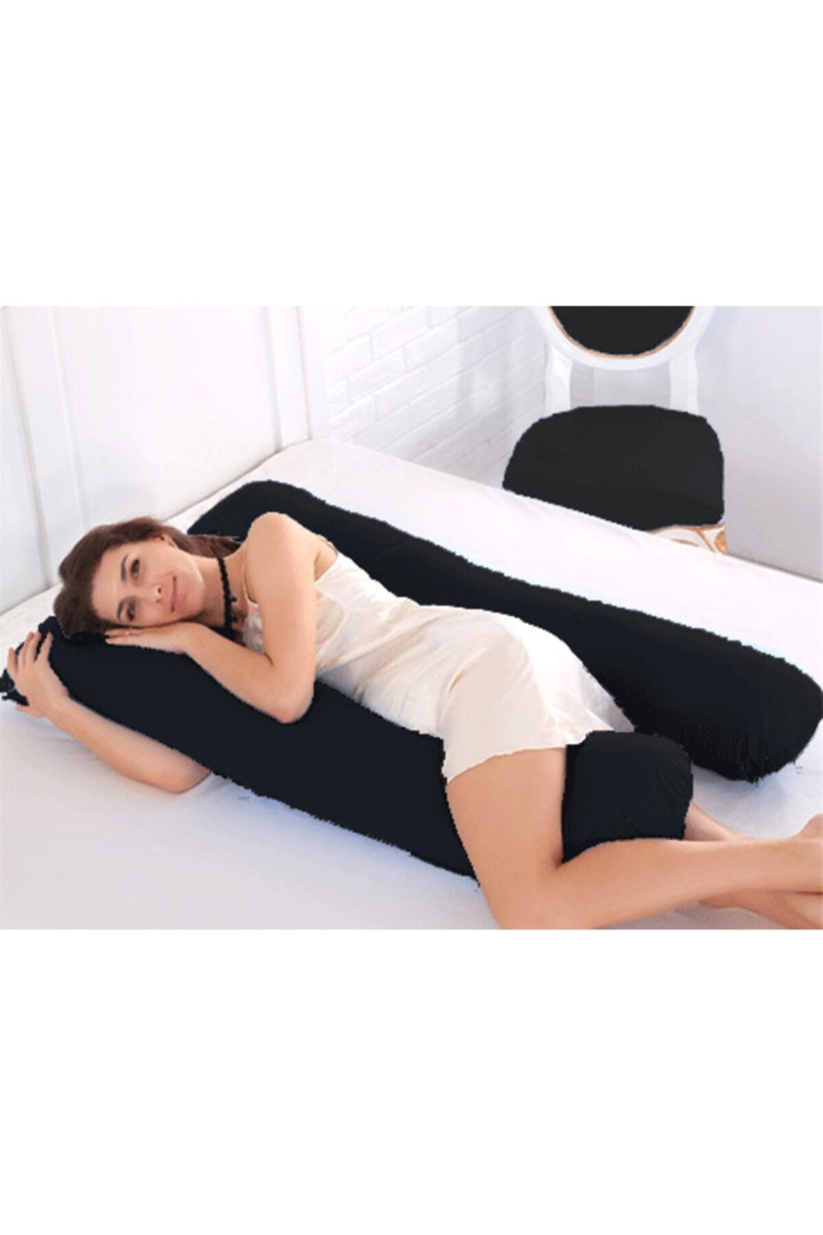 AYBİRHOME 5 Farklı Bölge Destekli Hamile Yastığı Siyah