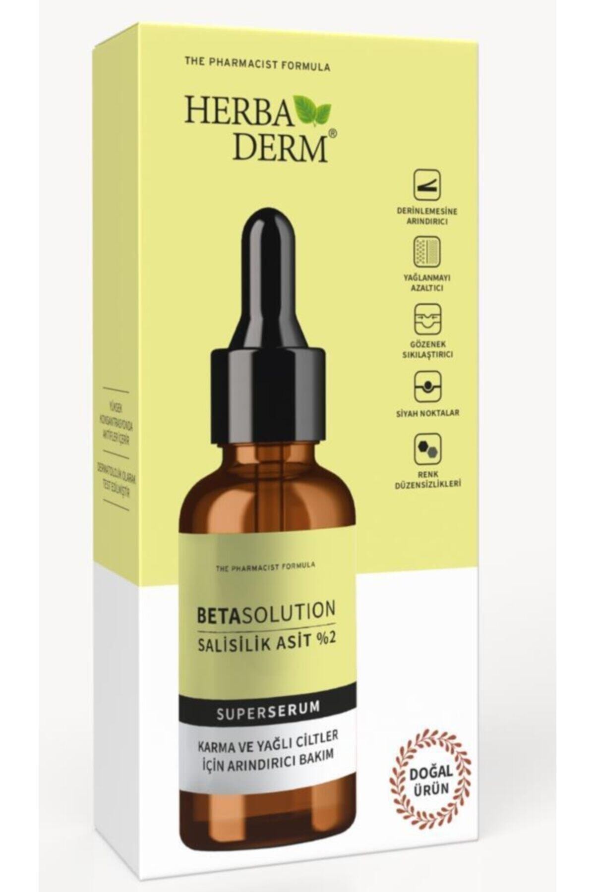 Herbaderm Superserum Salisilik Asit %2 Akneli ve Yağlı 30 ml