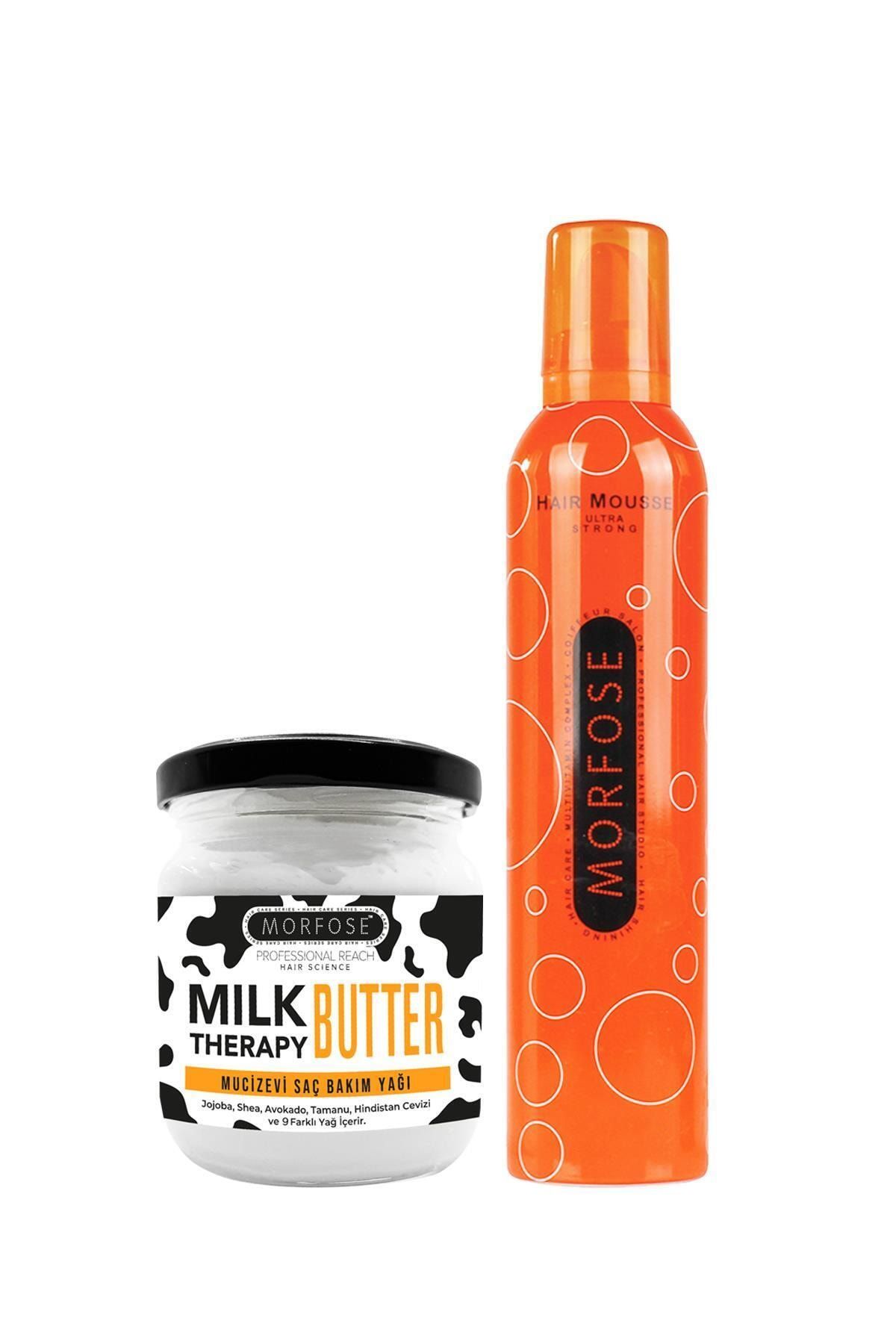 Morfose Milk Therapy Butter + 350 Ml Ultra Strong Saç Köpüğü