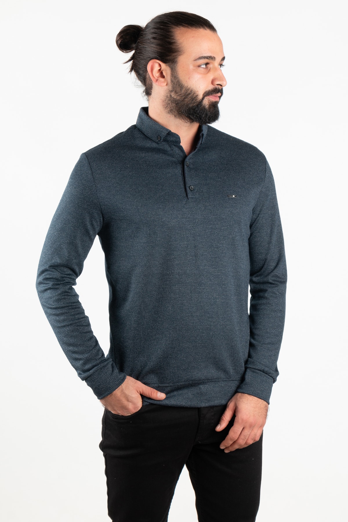 ZEKİ ÖZER Erkek Polo Yaka Kazak