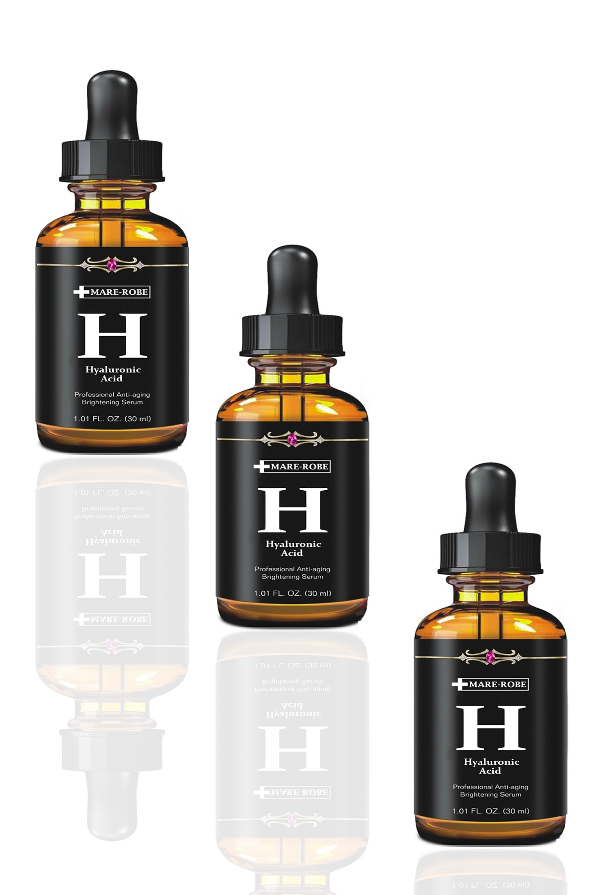 MareRobe 3 Adet Hyaluronic Acid Gözenek Sıkılaştırıcı Cilt Bakım Serum Seti