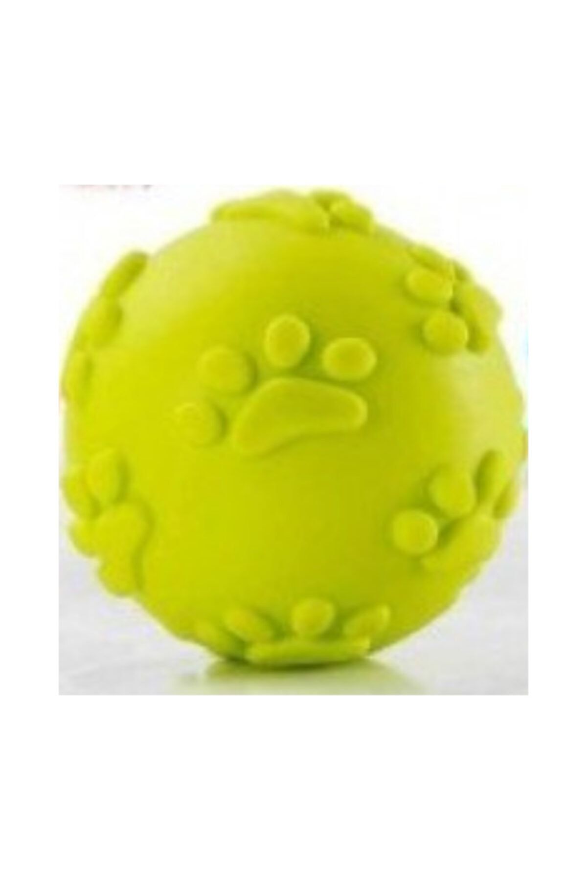 Ozzy Store Köpek Isırma Topu Pati Desenli Küçük Boy Sert Ve Dayanıklı Malzeme 5 Cm Yeşil