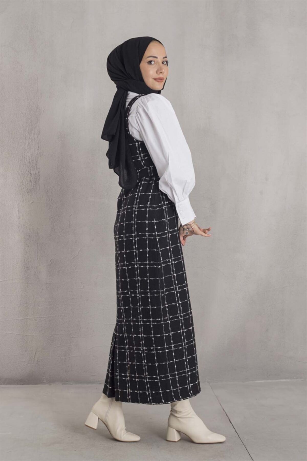 moda ala Şanel Kumaş Jile Siyah Beyaz