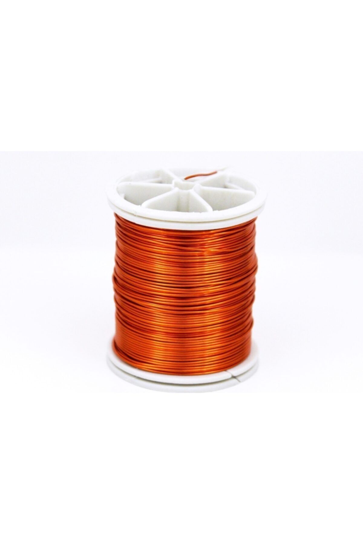 YF STORE 0.30 Mm Turuncu Renk Bakır Tel, Bakır Çiçek Teli, Filografi Teli (47-50 Mt Arasında)