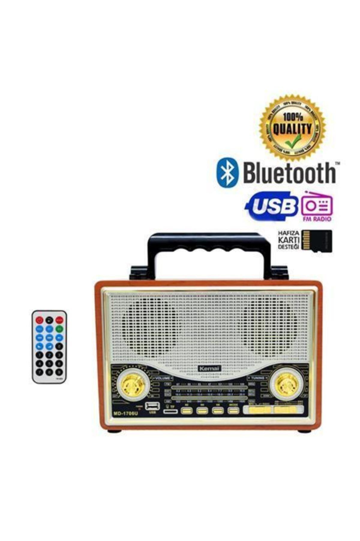 touchhouse Kemai Md-1706bt Nostaljik Retro Radyo Usb Bluetooth Sd