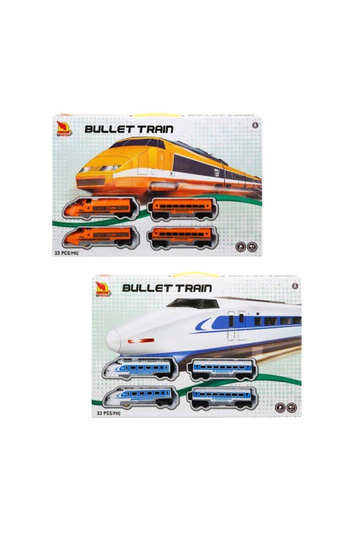 sunman toys Sunman Sesli Işıklı Tren Seti 33 Parça 1 Adet Fiyatıdır
