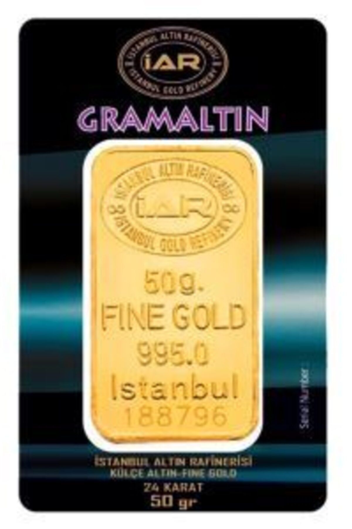 Uygun 50 Gram Altın 24 Ayar (istanbul Altın Rafinerisi) + 0,11 Gr. Altın