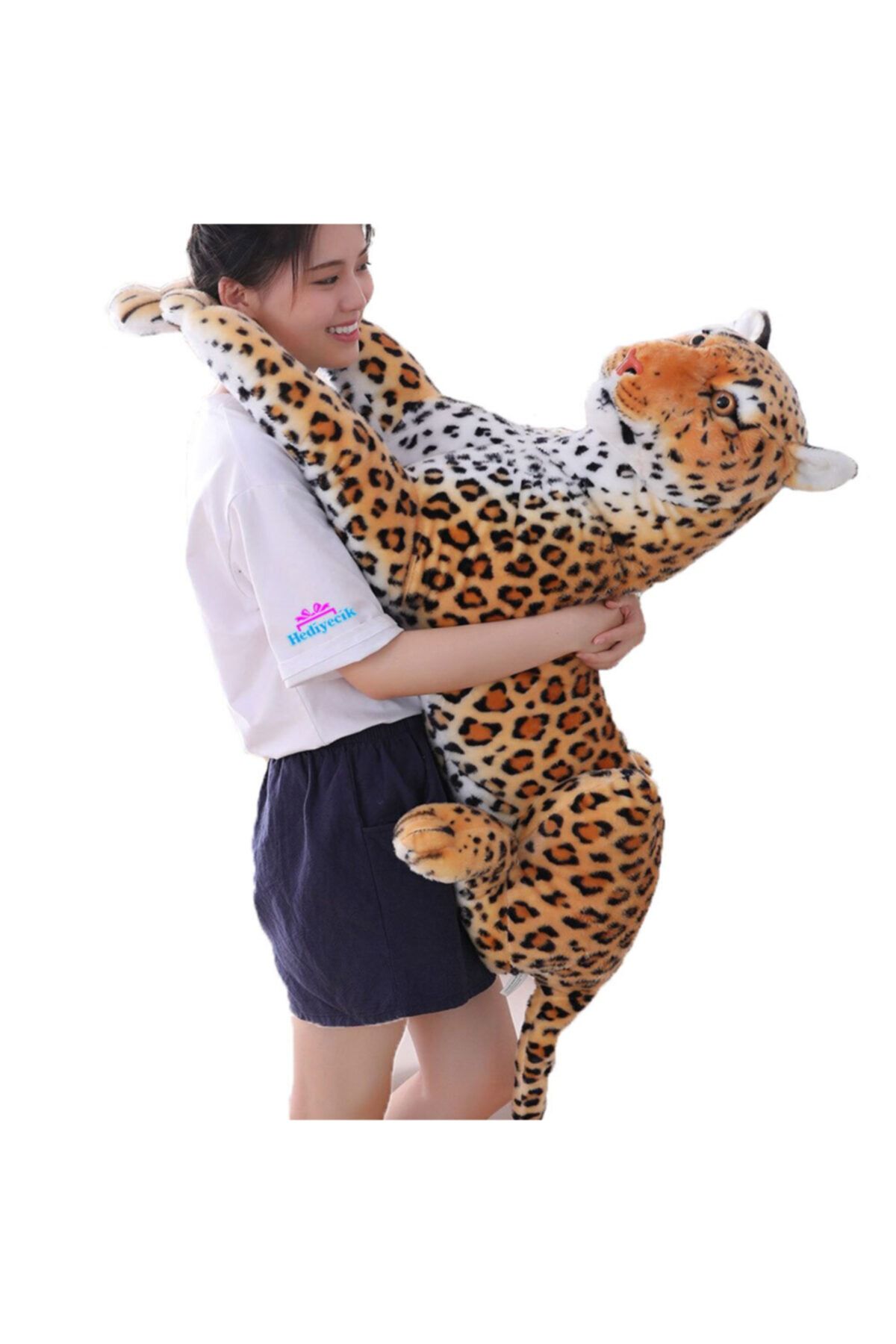 hediyecik 100 Cm Büyük Boy Gerçek Görünümlü Peluş Leopar Pars