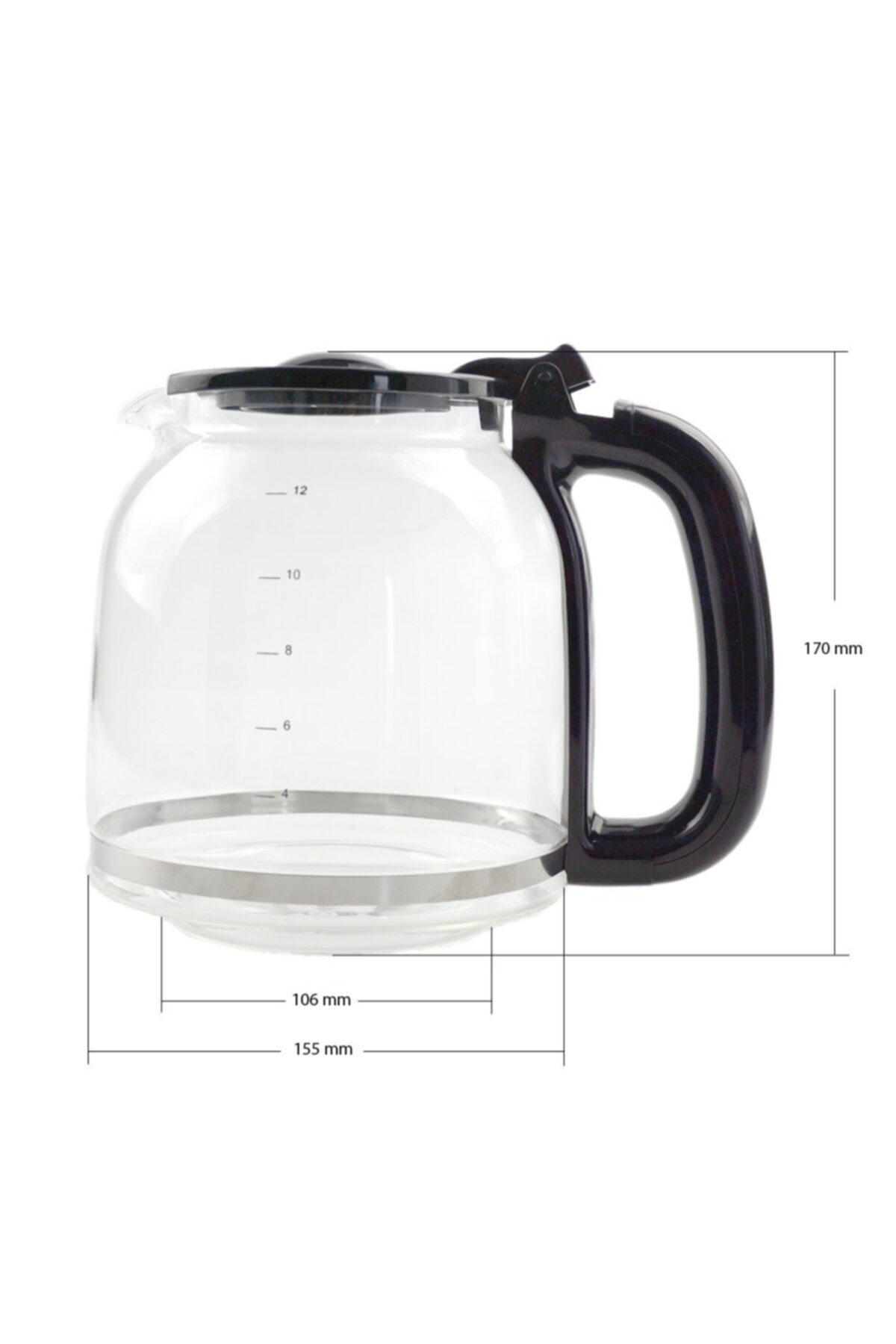 KGPart Universal Kahve Makinesi Cam Demlik