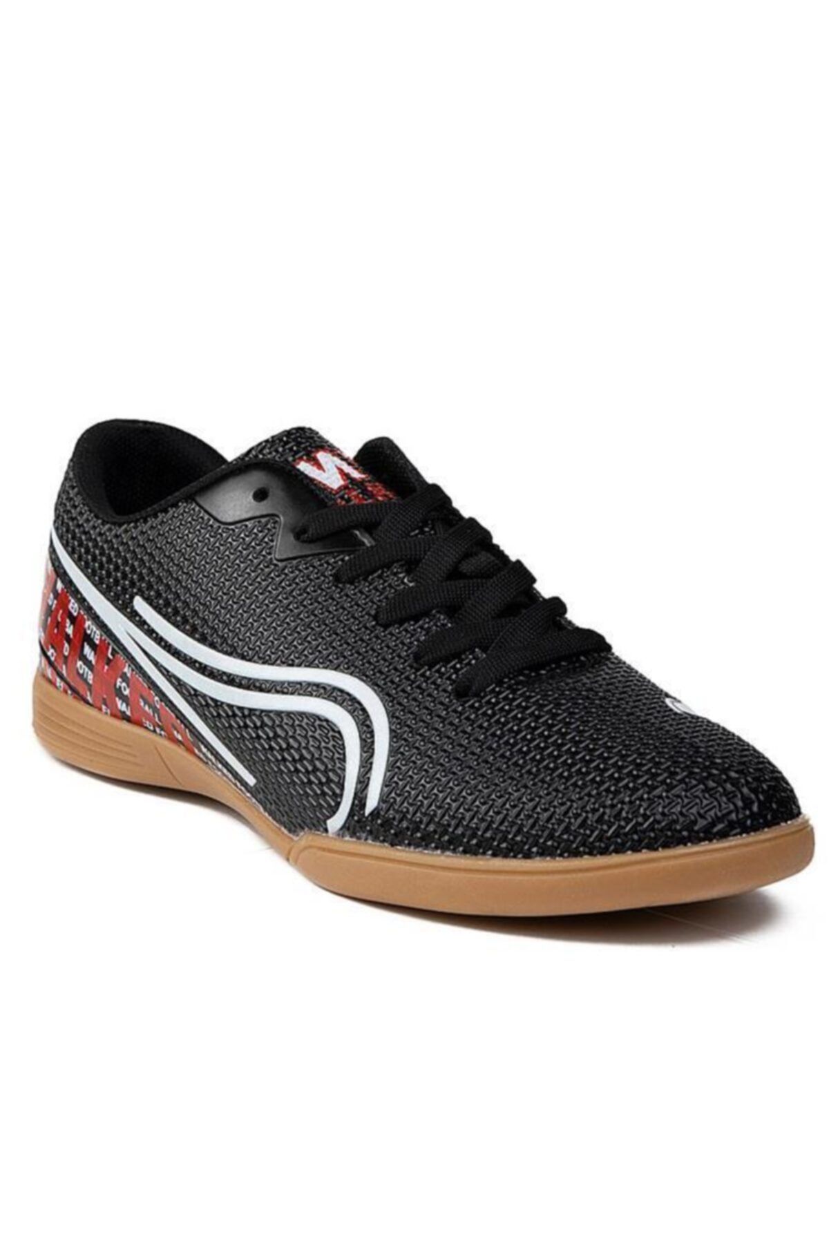 Walked 233 Futsal Salon Erkek Çocuk Spor Ayakkabı Siyah Beyaz