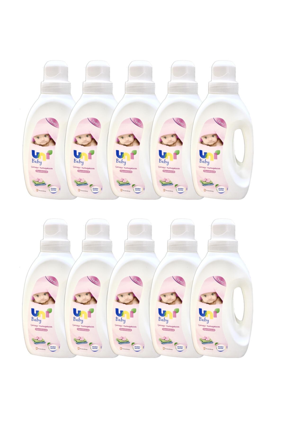 Uni Baby Hipoalerjenik Çamaşır Yumuşatıcısı 1000ml (yeni) 10'lu Avantaj Paketi