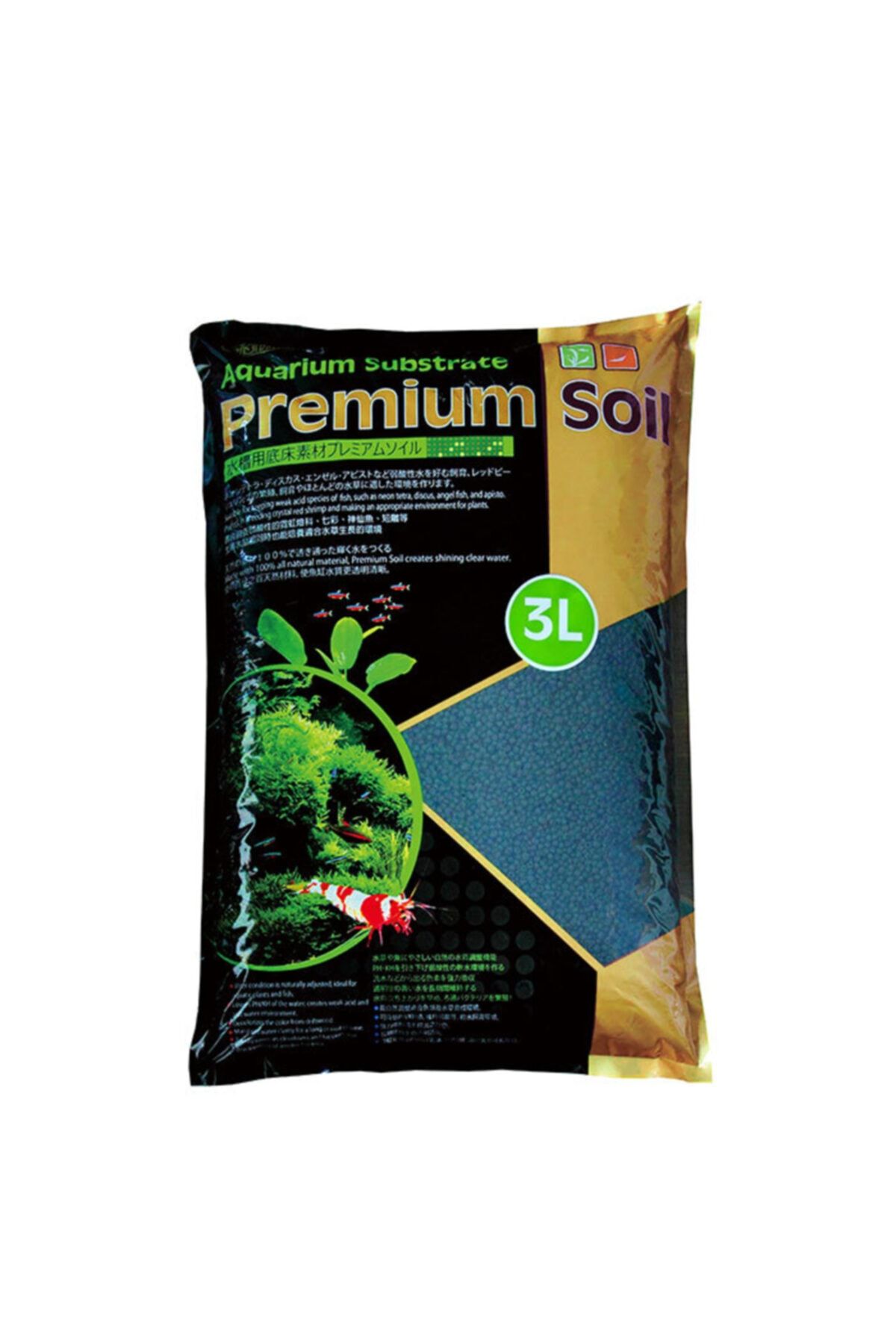 Ista Akvaryum Bitki Karides Dip Kumu Substrate Premium Soil 3 Lt