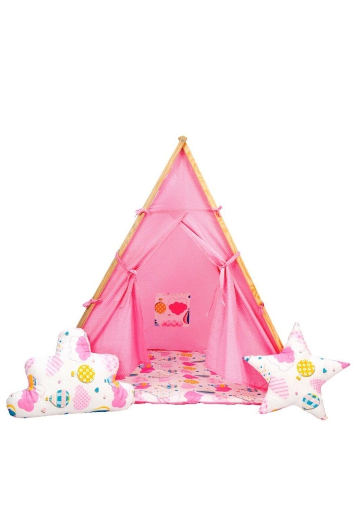 ceylan home Ev Tipi Ahşap Çocuk Oyun Çadırı Ve Uyku Evi