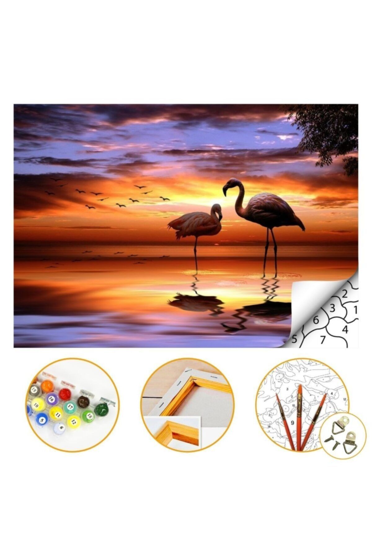 Talehobby Sayılarla Boyama Hobi Seti 40x50cm (Numaralı Akrilik Boya Kendin Yap Tablo Seti)