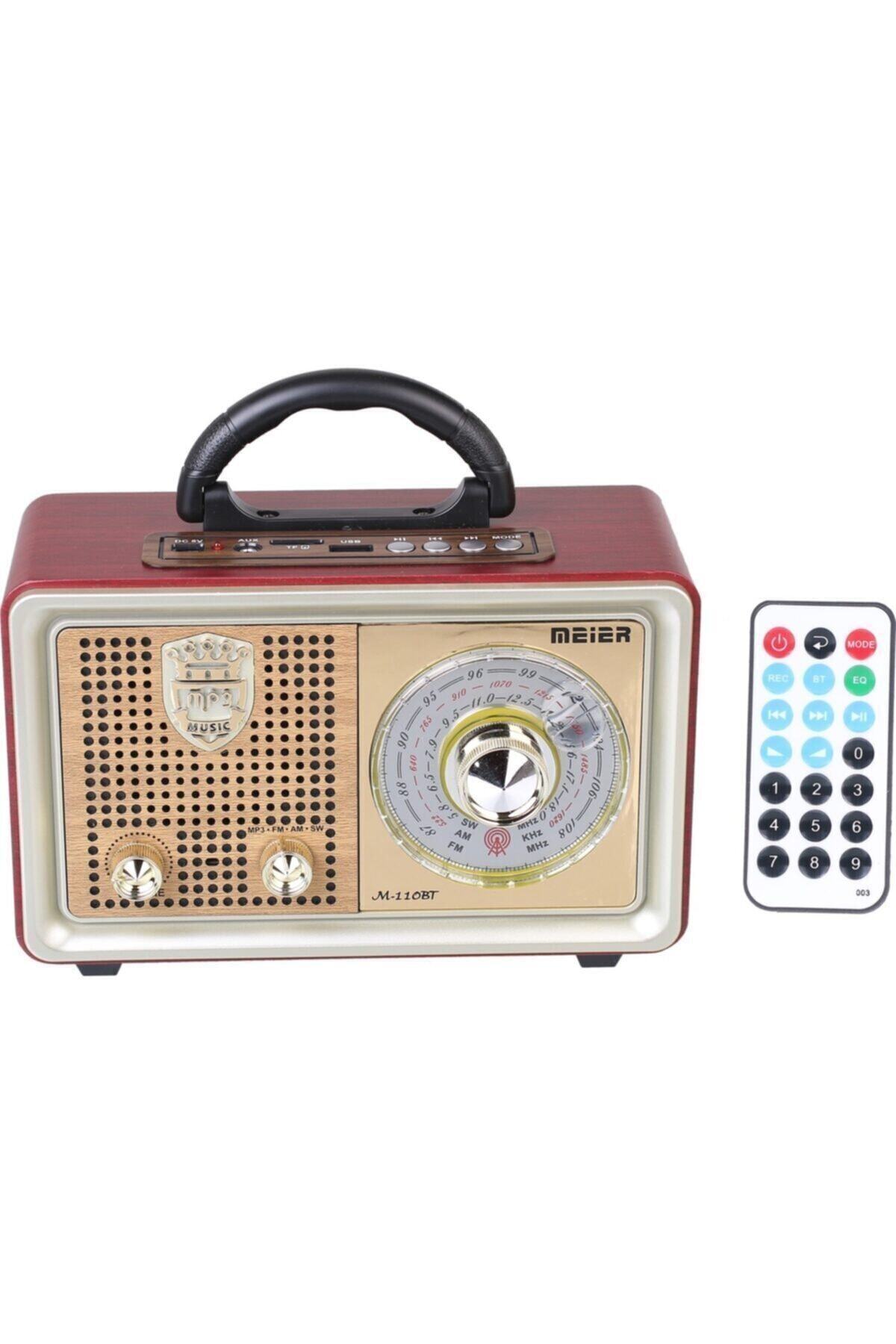 meirer M 110bt Bluetoothlu Usb Nostaljik Radyo