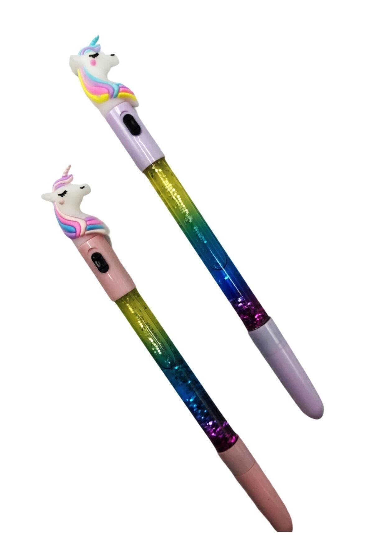 ÇETİN ACCESSORİES Sulu Simli Unicorn Jel Kalem